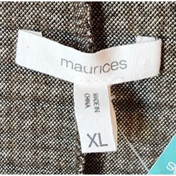 NEW Maurices Women's Double Breasted Blazer Jacket Houndstooth Tan/Brown Size XL - Picture 7 of 15